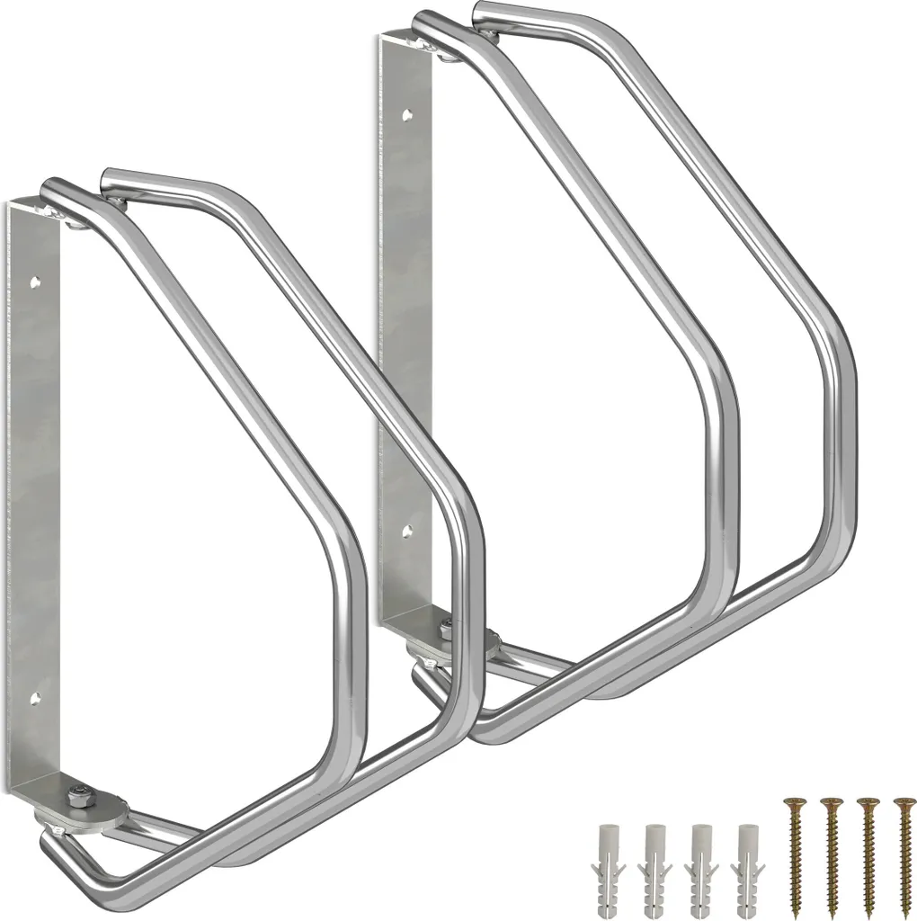 Support vélo mural rotatif en acier - Kit de suspension gain de place