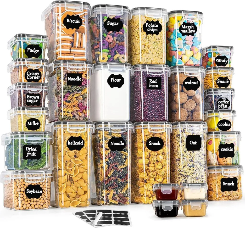 Organizer Cucina GoMaihe 28 Contenitori Plastica Ermetici Professionali