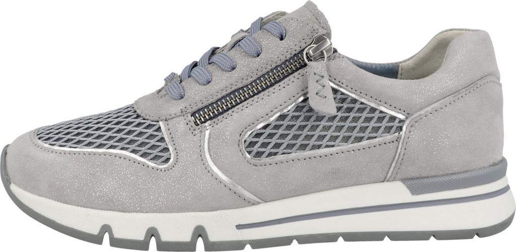 CAPRICE Damen Sneaker Aus Leder – Flach, Mit Lochmuster Und Wechselfußbett Für Ultimativen Komfort