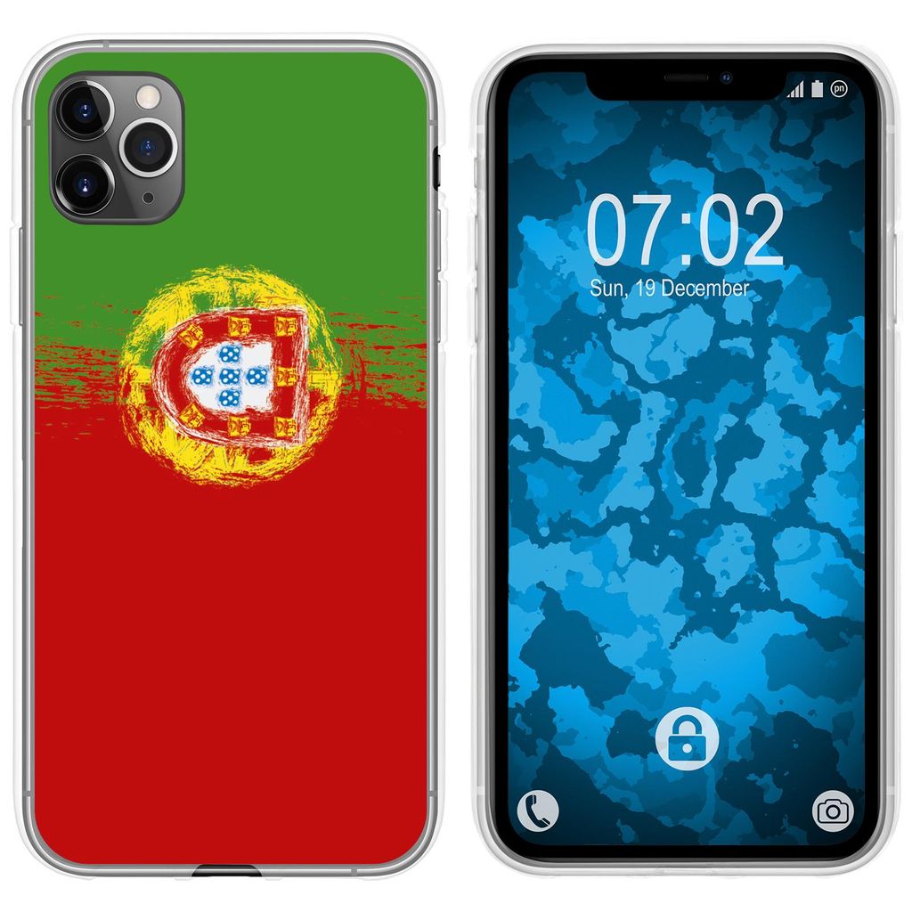 PhoneNatic Case kompatibel mit Apple iPhone 11 Pro Silikon-Hülle WM Portugal M8
