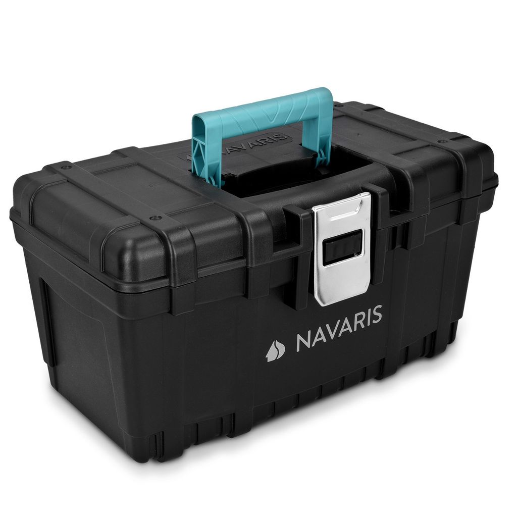 Navaris Werkzeugkasten 16" Box leer - 40,6 x 23,8 x 22cm - Produktbild 