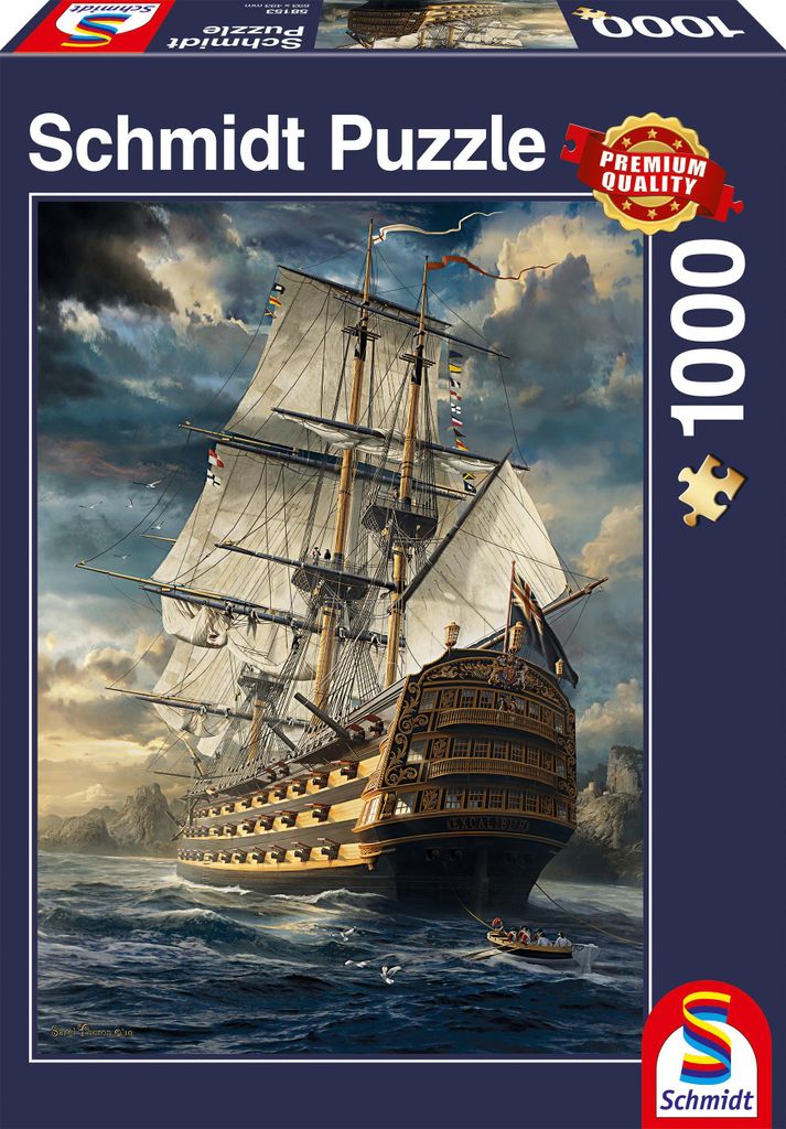 Puzzle Schmidt Spiele, 1000 dílků, Plachty vzhůru Obrázek produktu 