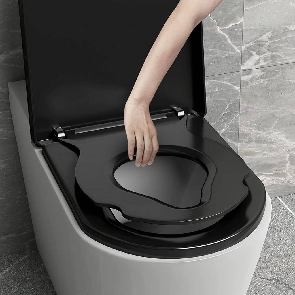 WOLTU Toilettendeckel mit Kindersitz, WC-Sitz mit Produktbild 8