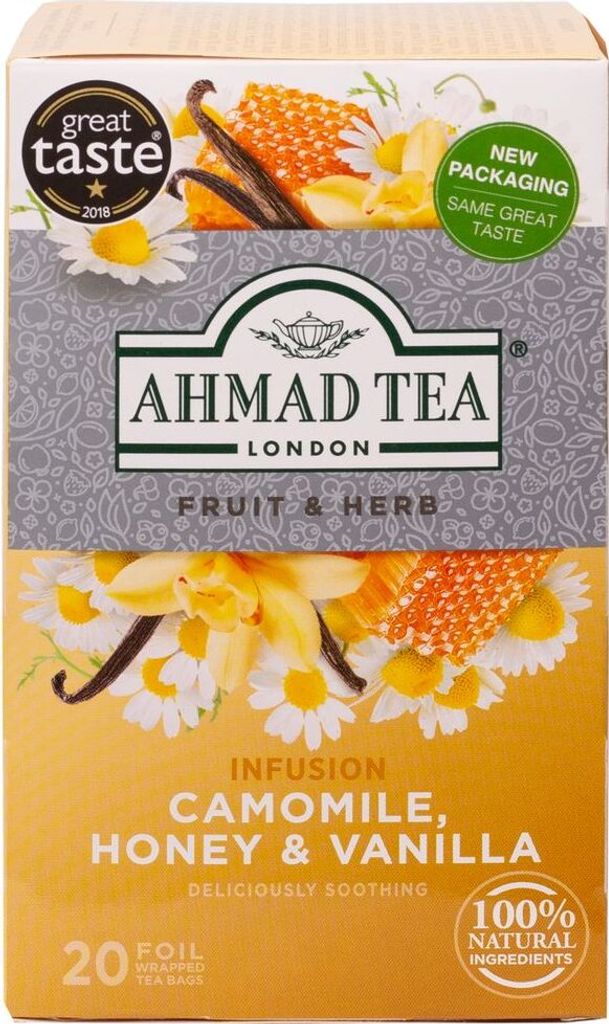 Ahmad Tea- Camomile, Honey & Vanilla 30g,  20 Beutel Produktbild 