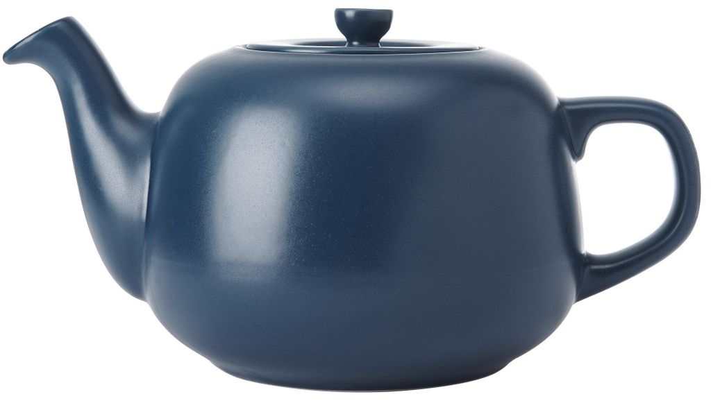 La Cafetière Klassische Teekanne in Marineblau, traditionelle große Teekanne mit komfortablem Griff und de tropffreiem Ausguss für 6 Tassen, gee...