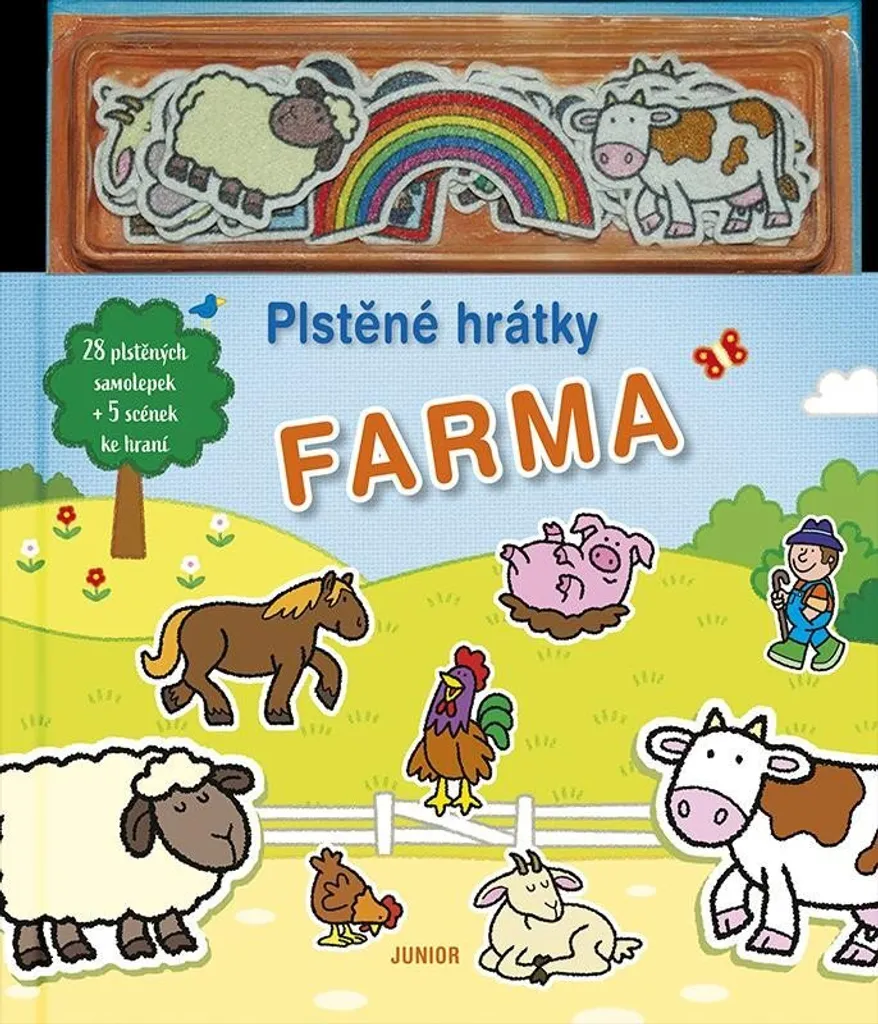 Occupez vos enfants en voyage avec ce jeu de feutrine Ferme nomade