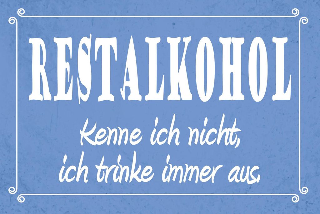 vianmo Holzschild 12x18 cm Restkenne ich nicht
