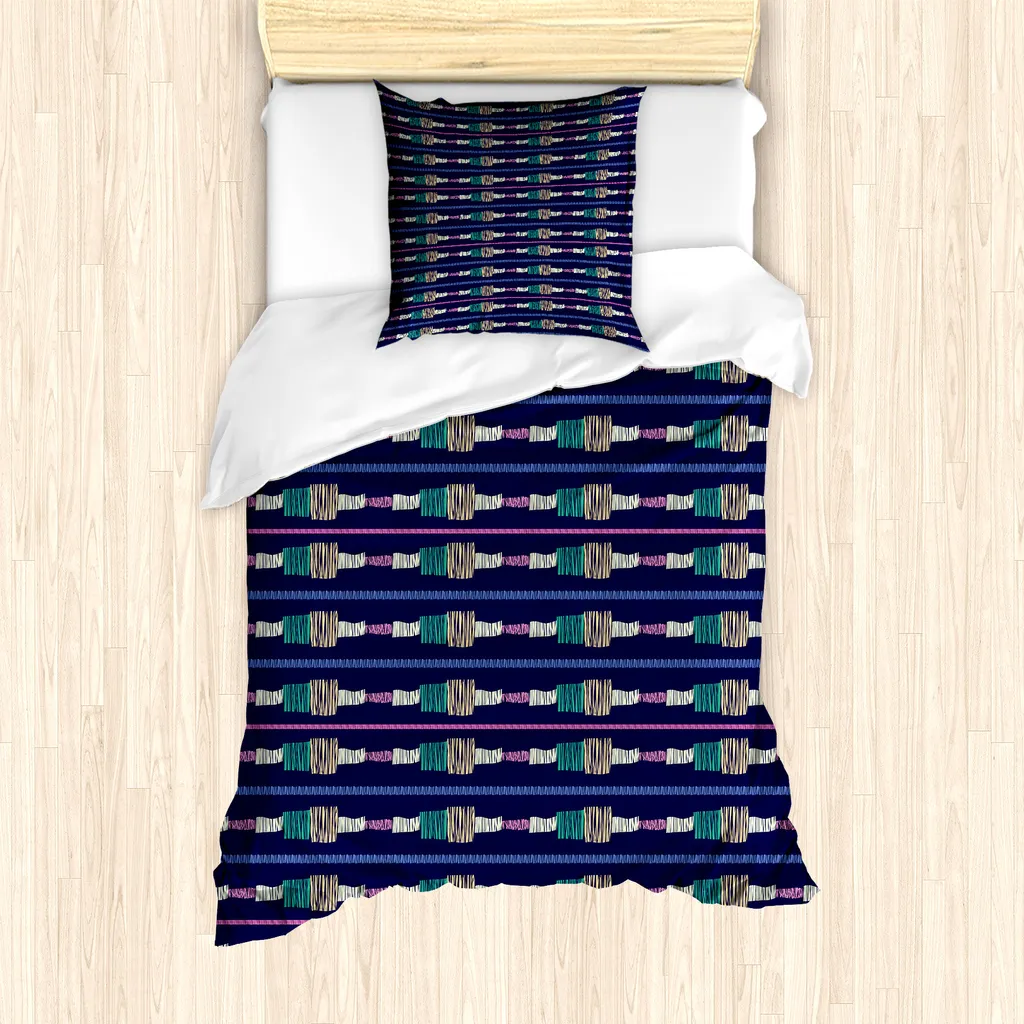 Miglior Set Copripiumino Anallergico ABAKUHAUS 135x200 Grunge Doodle