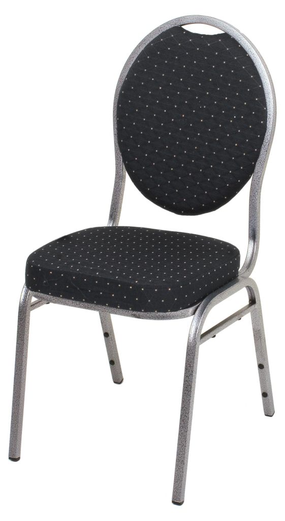Bankettstuhl JAYDE 2er Set - Polyester Schwarz 93x44,5x50,5cm | Konferenzstühle Besucherstühle Bürostuhl