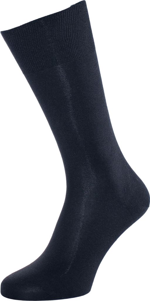 ALBERT KREUZ Die Elegante aus Seide - Socken Marine, 48-50