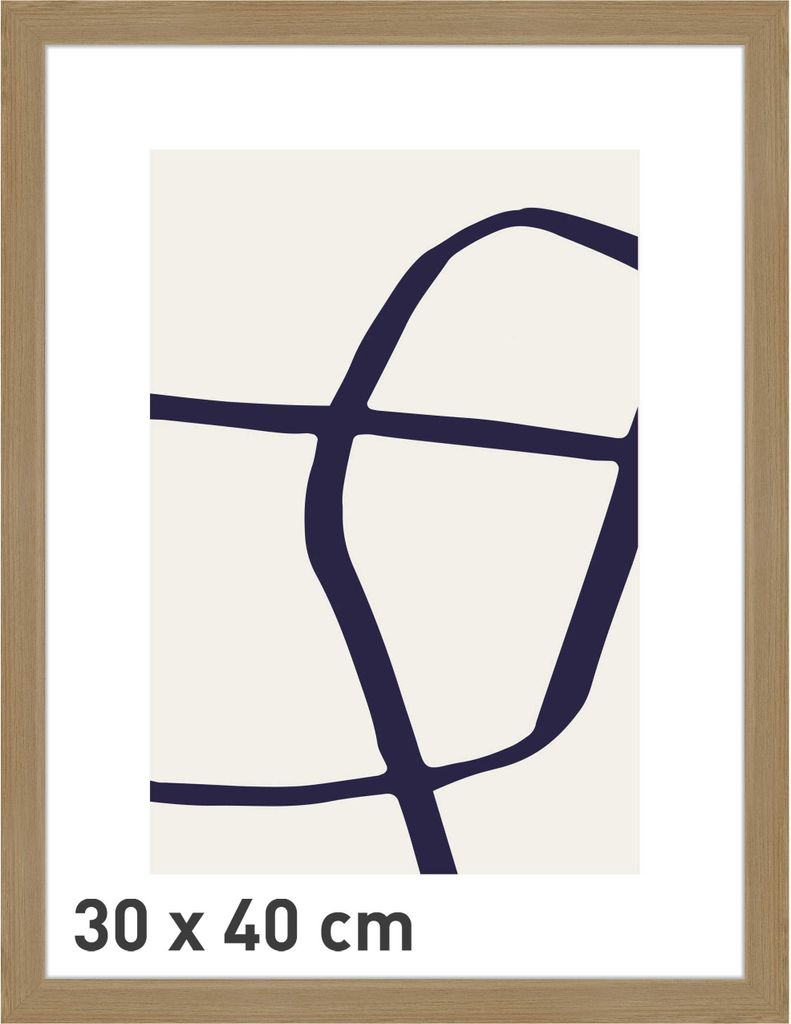 accent by nielsen Holz Bilderrahmen Velino, Eiche, 30 x 40 cm