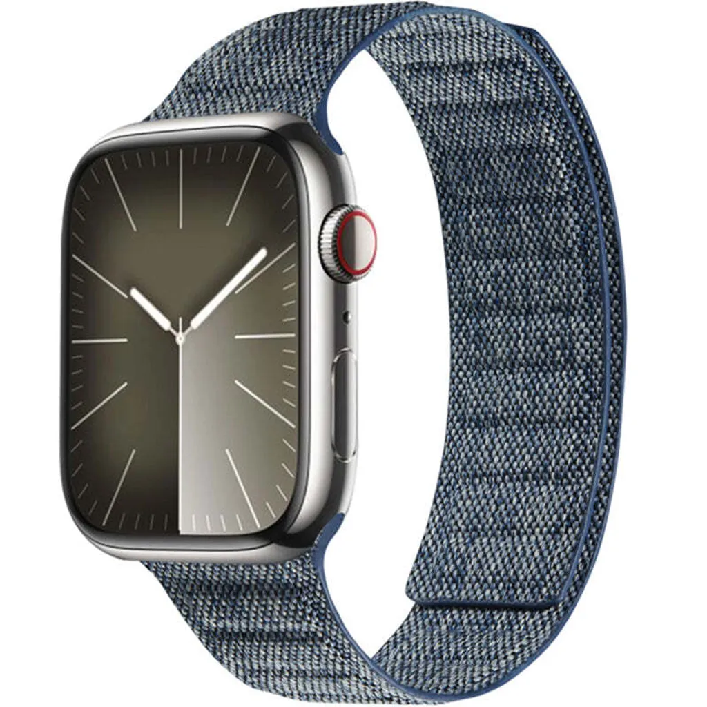 Crong Melange - Bracciale magnetico per Apple Watch 44/45/46/49 mm (blu melange)