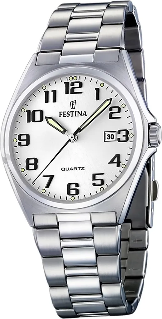 Montre en acier inoxydable argenté Festina F16374/9 pour hommes