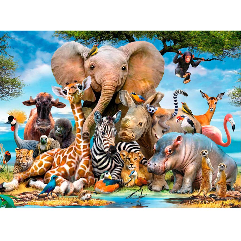 Ravensburger African Friends, 300 szt., Animals, 9 lat(a) Zdjęcie produktu 