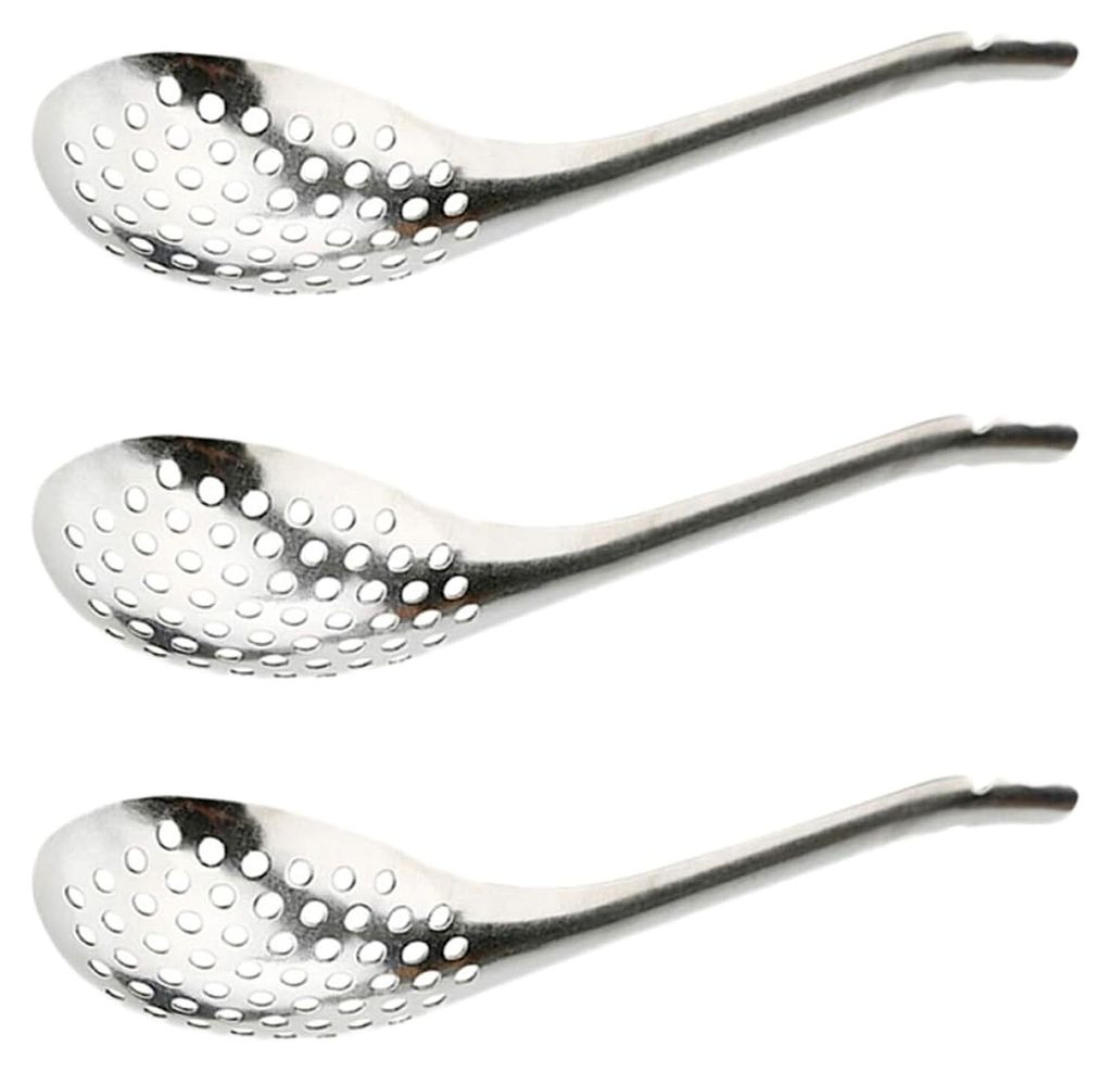 Edelstahl Kaviar Sieb mit ergonomischem Griff - Feines Sieb zum Abseihen von Fischrogen und Eiweiß, vielseitig einsetzbar in Bar, Restaurant und g...