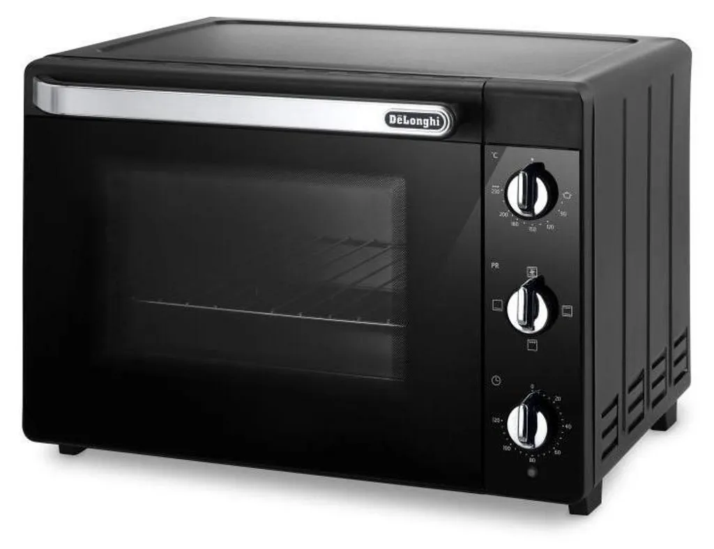 Four posable DeLonghi 40 litres à chaleur tournante, design noir épuré
