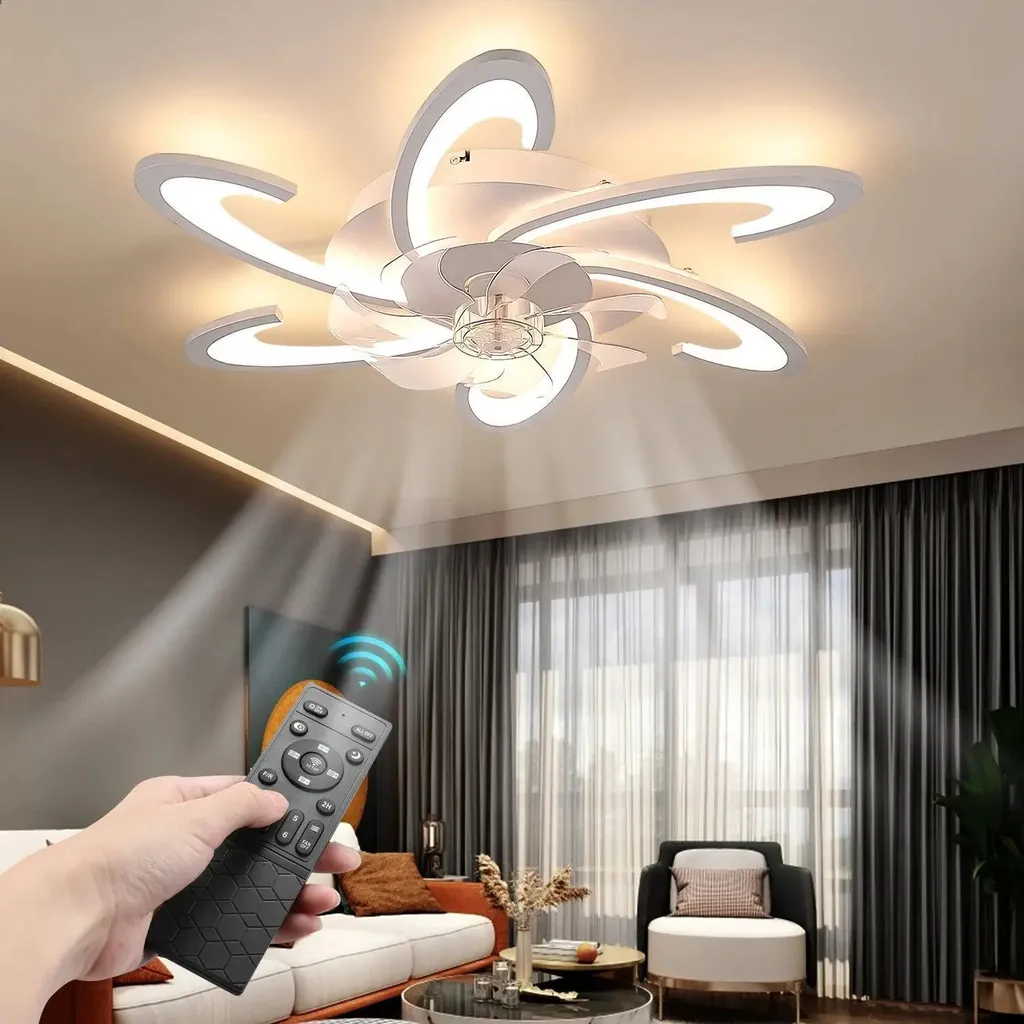Ventilateur de plafond à LED 85W avec éclairage variable et télécommande