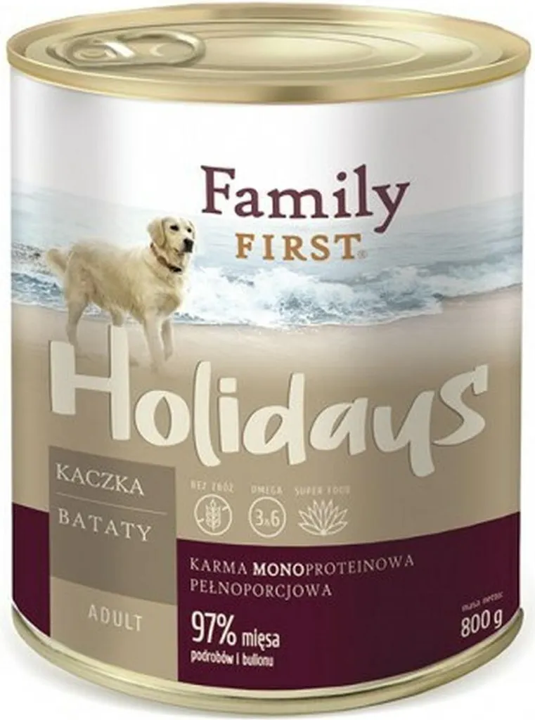 Nourriture humide canard patate douce pour chien adulte 800g