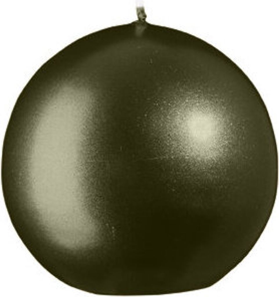 Kugelkerzen Metallic Matt Olive Ø 70 mm, 6 Stück
