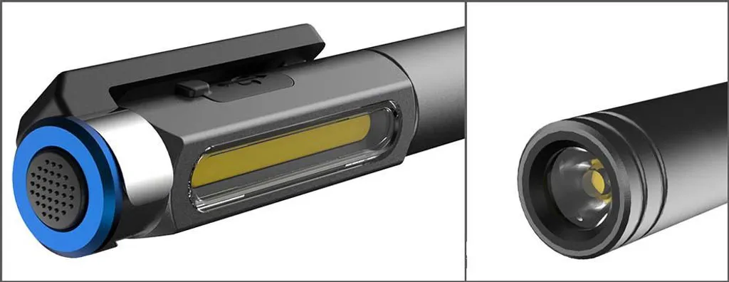 Lampe torche pour bricolage et camping Ledino Perlach 250lm USB IPX2