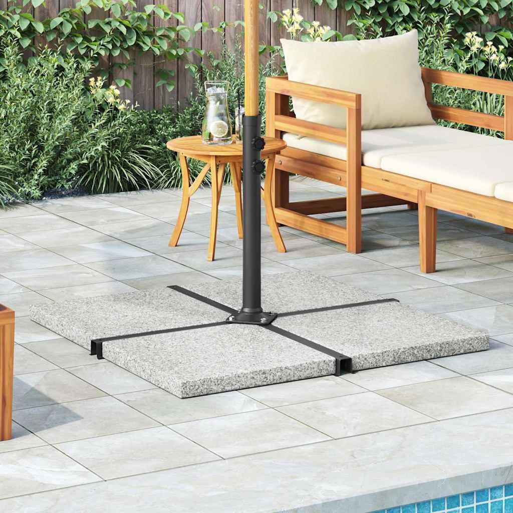 vidaXL Parasolová záťažová doska Granite 25 kg Square Grey Obrázok produktu 
