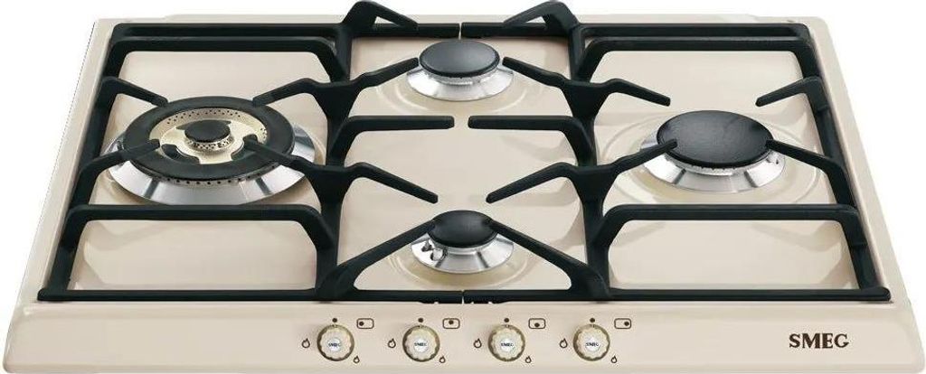 Smeg Cortina Sr764po Gasherd 4 Brennern Silber  Silber One Produktbild 
