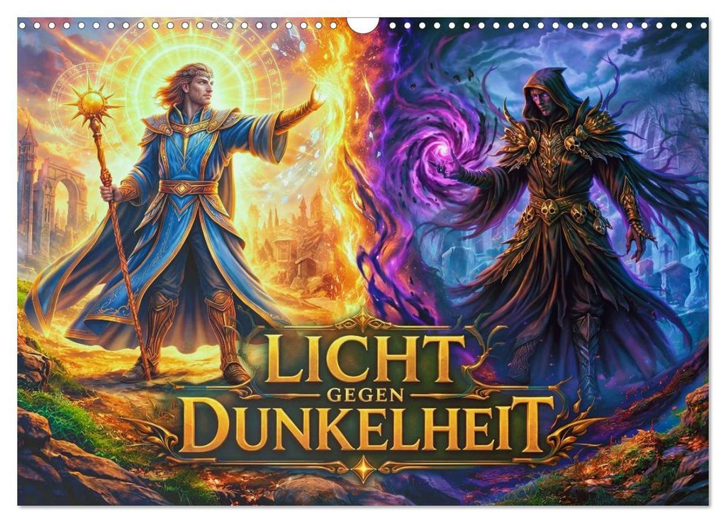Licht gegen Dunkelheit (Wandkalender 2027 DIN A3 quer), CALVENDO Monatskalender