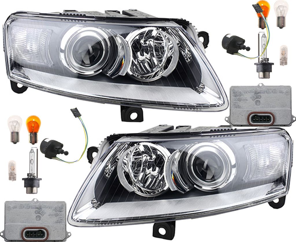 Scheinwerfer Set Xenon passend für Audi A6 4F D2S LR 04-08 Produktbild 