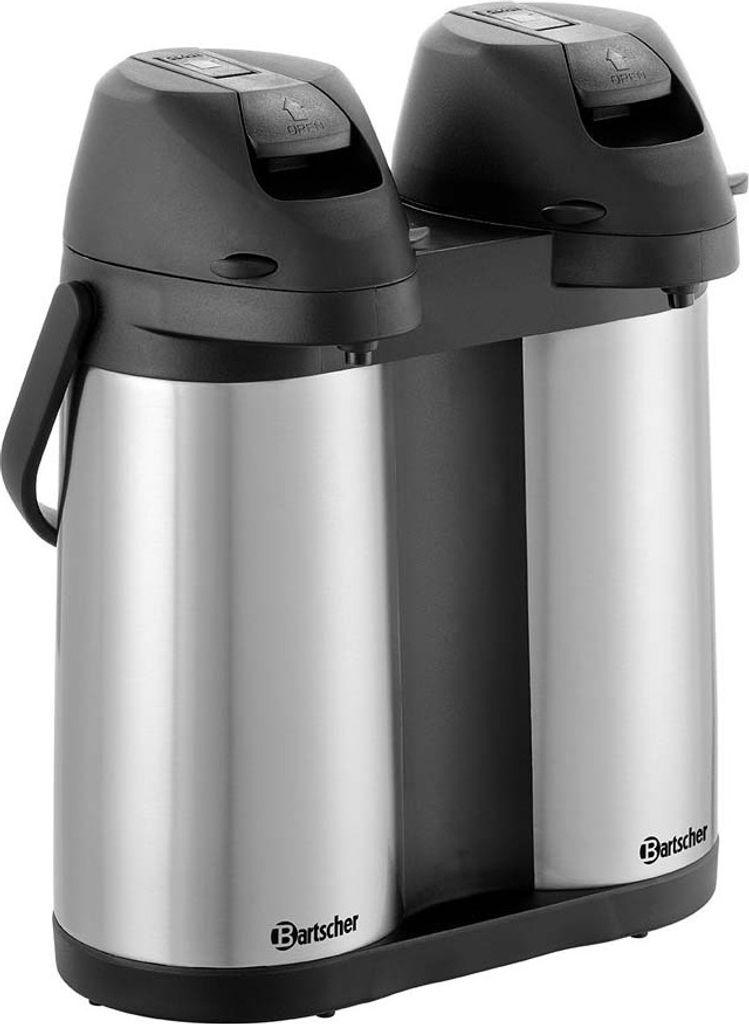 Bartscher Isolierpumpenkanne Duo 1,9L-ST Gastro 2x 1,9L Produktbild 