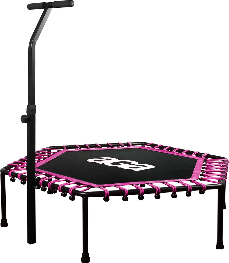 Aga FITNESS Trampolína 130 cm Ružová + držadlo Obrázok produktu 