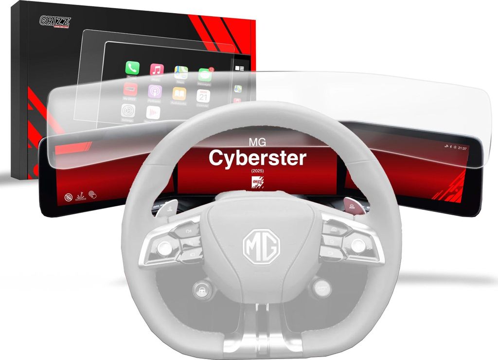 Matte Autodisplayfolie für MG Cyberster (2025), Grizz Protector