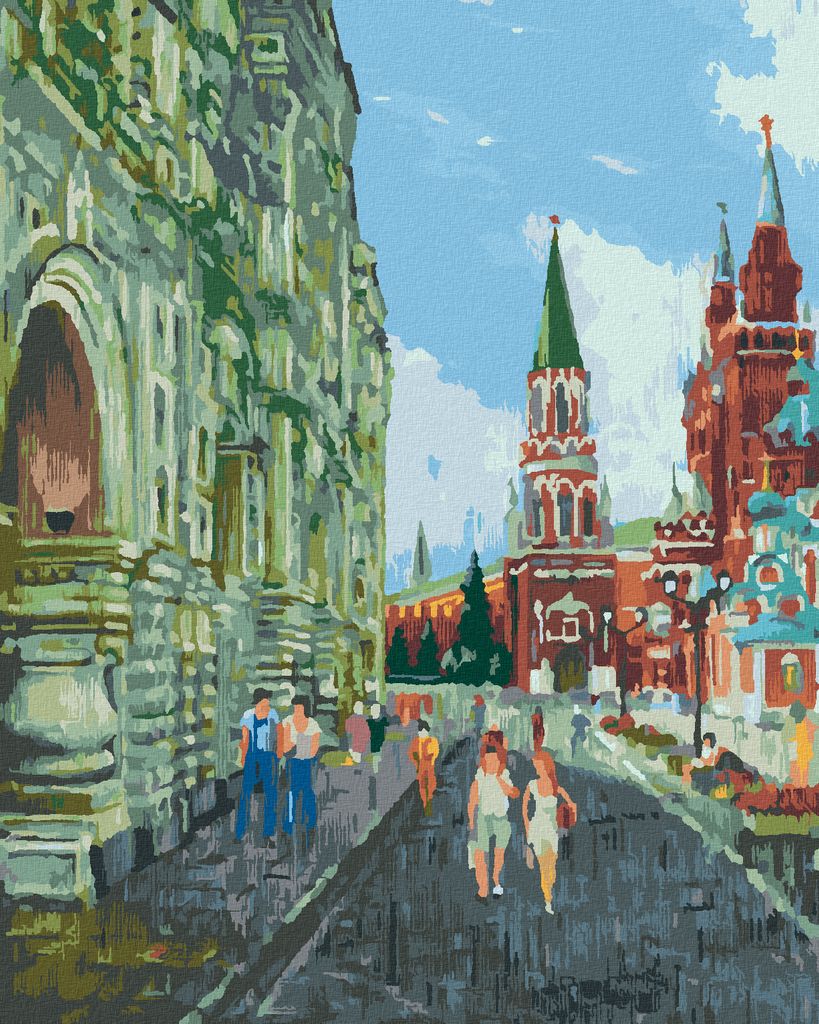 Zuty - Malen nach Zahlen - SOMMER IN MOSKAU, 40x50 cm, ohne Keilrahmen