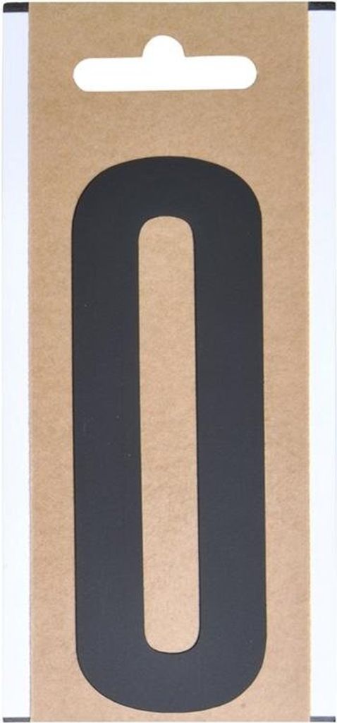 Etikett aus Folie mit 'O' Zeichen, 10 cm Größe