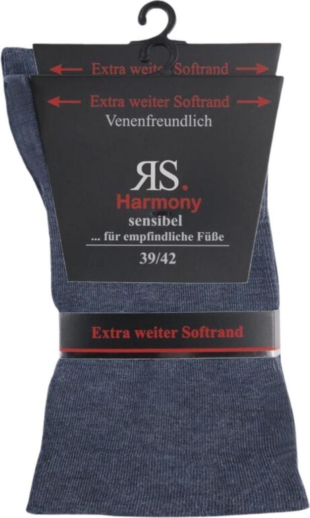 2 Paar Socken Baumwolle Herren extra weit breit ohne Gummi Produktbild 