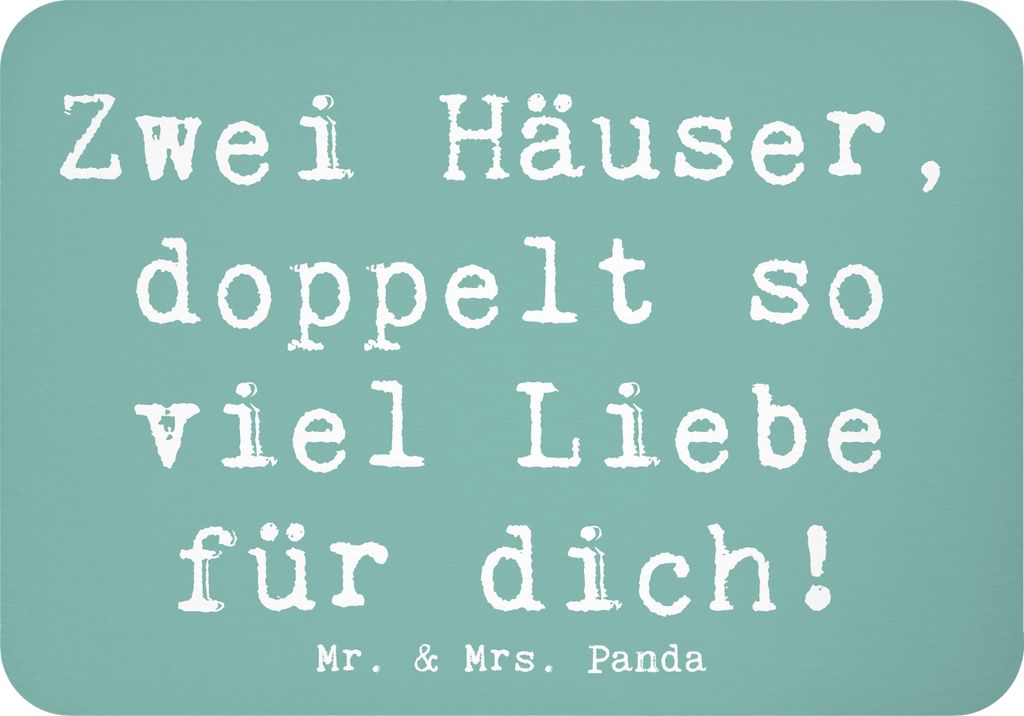 Mr. & Mrs. Panda magnet Spruch Trennung von den Eltern - Meeresbrise - Geschenk, Kühlschrankmagnet, positivity, Hoffnung, Vertrauem, zettelhalter,...