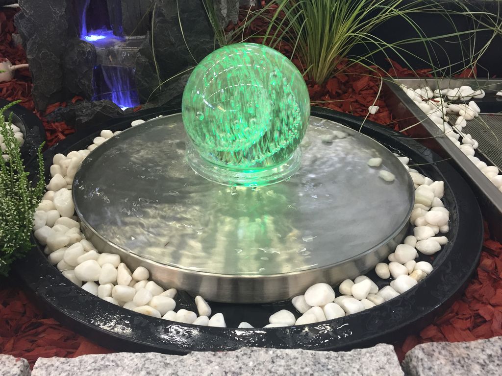 Köhko® Glaskugelbrunnen „Saturn“ 21010 Springbrunnen Produktbild 