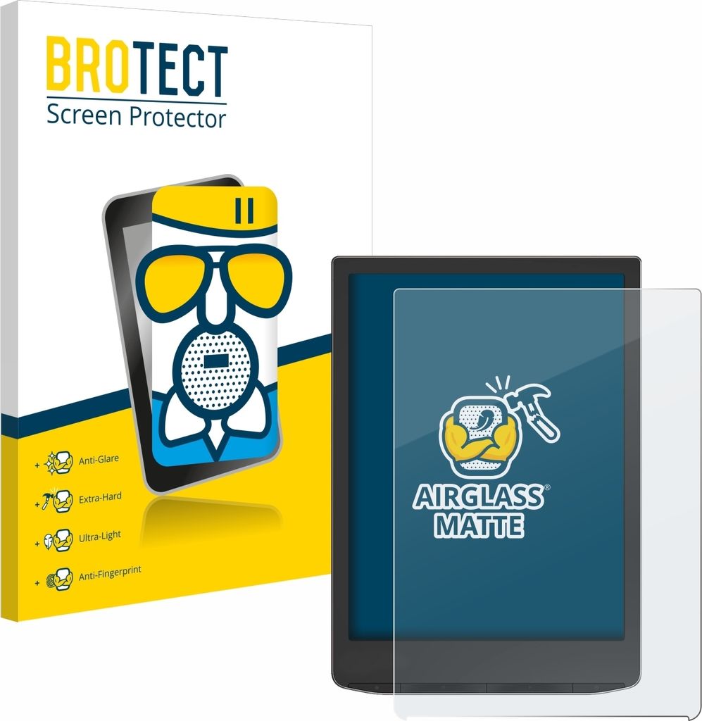 BROTECT Entspiegelungs Schutzglas für PocketBook InkPad 4 Schutzfolie Panzer Folie Glas Display Schutz matt