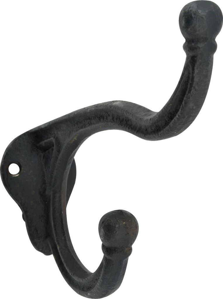 Garderobenhaken Gusseisen Schwarz Vintage Wandhaken Industrie Design Garderobe
