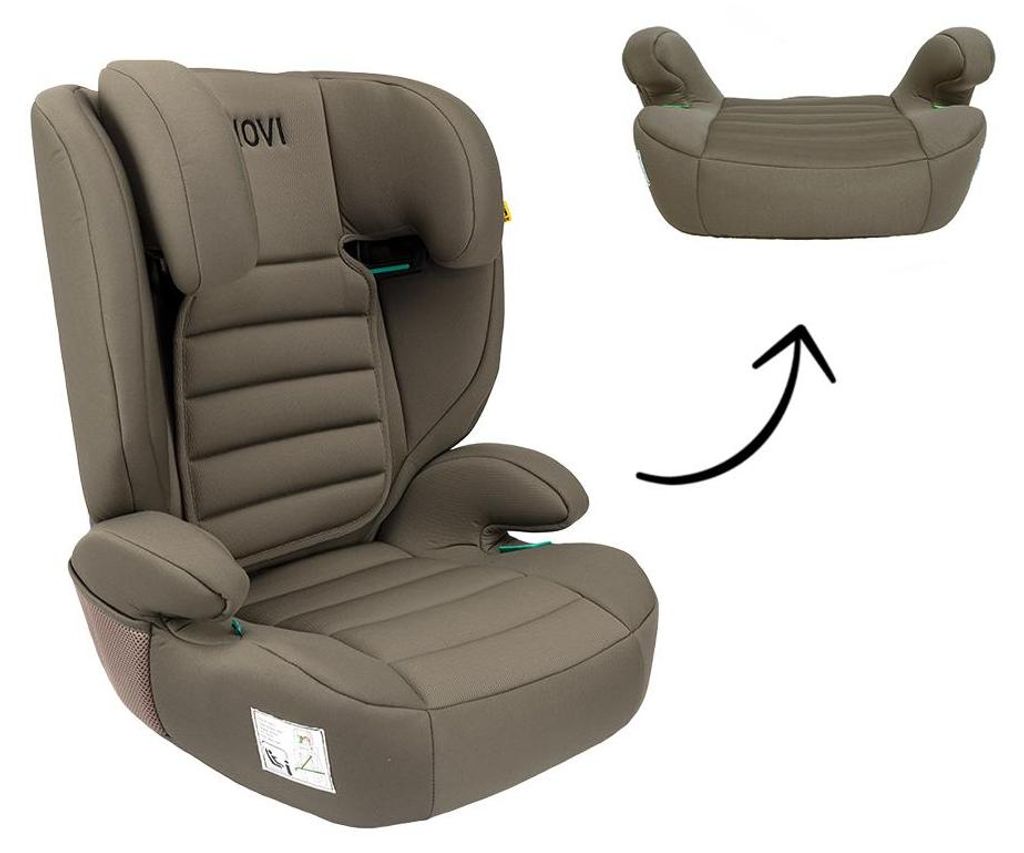 Novi James i-Size Kindersitz (R129) – 100–150 cm – mitwachsend – ohne Isofix – Taupe
