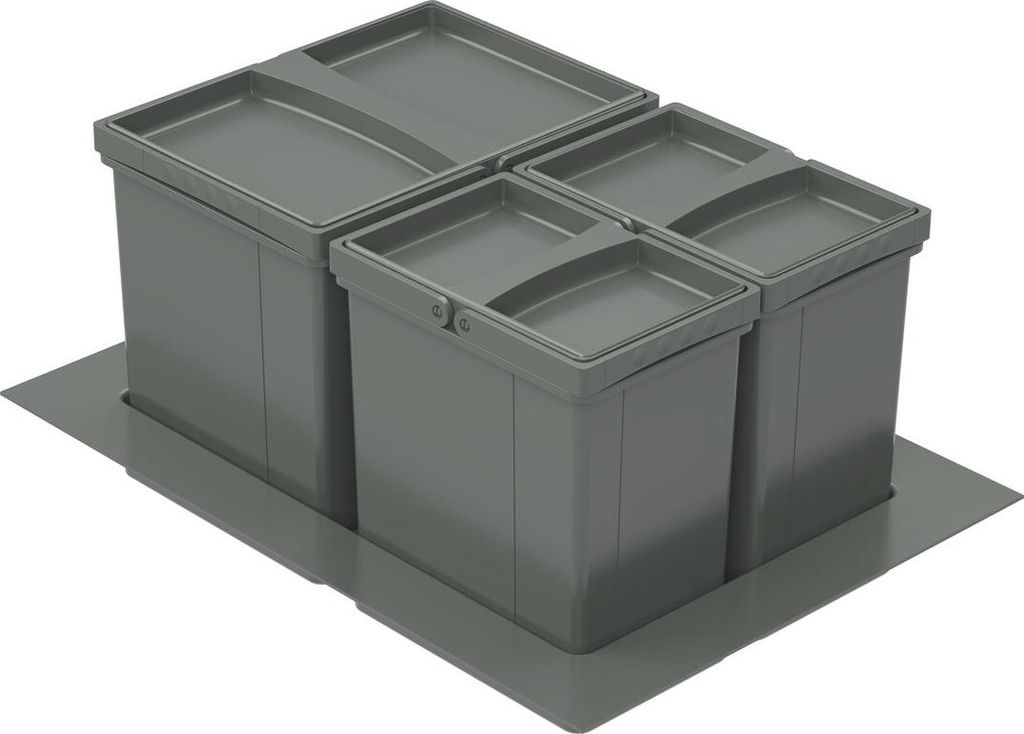 WESCO Abfallsammler Mülleimer Pullboy Versa 265 K/600-3 Höhe 265 mm