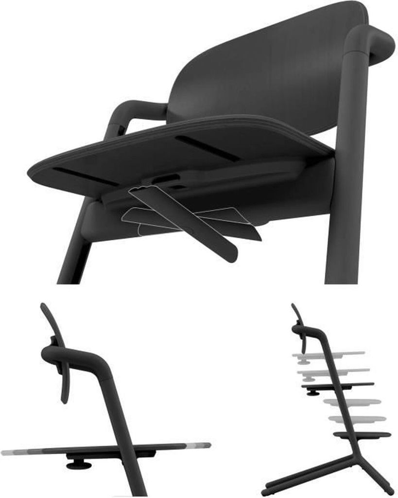 Cybex Lemo2 3 In 1 Set Hochstuhl Für Zu Hause Silber  Produktbild 14
