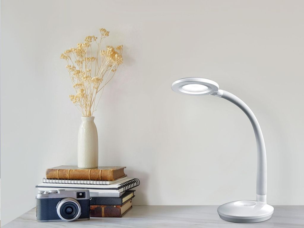 Reality Leuchten LED Tischleuchte Cobra weiß Produktbild 