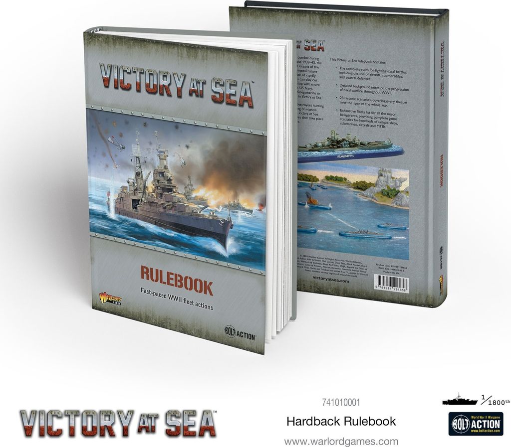 Victory at Sea Hardback Regelbuch Englisch