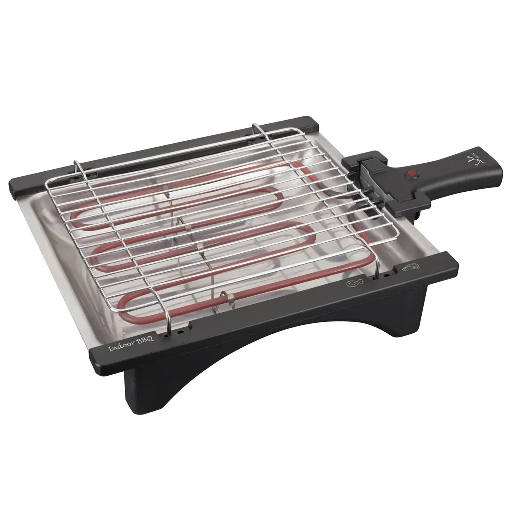 Barbecue Électrique JATA BQ95 de Table en Acier Inoxydable Compact