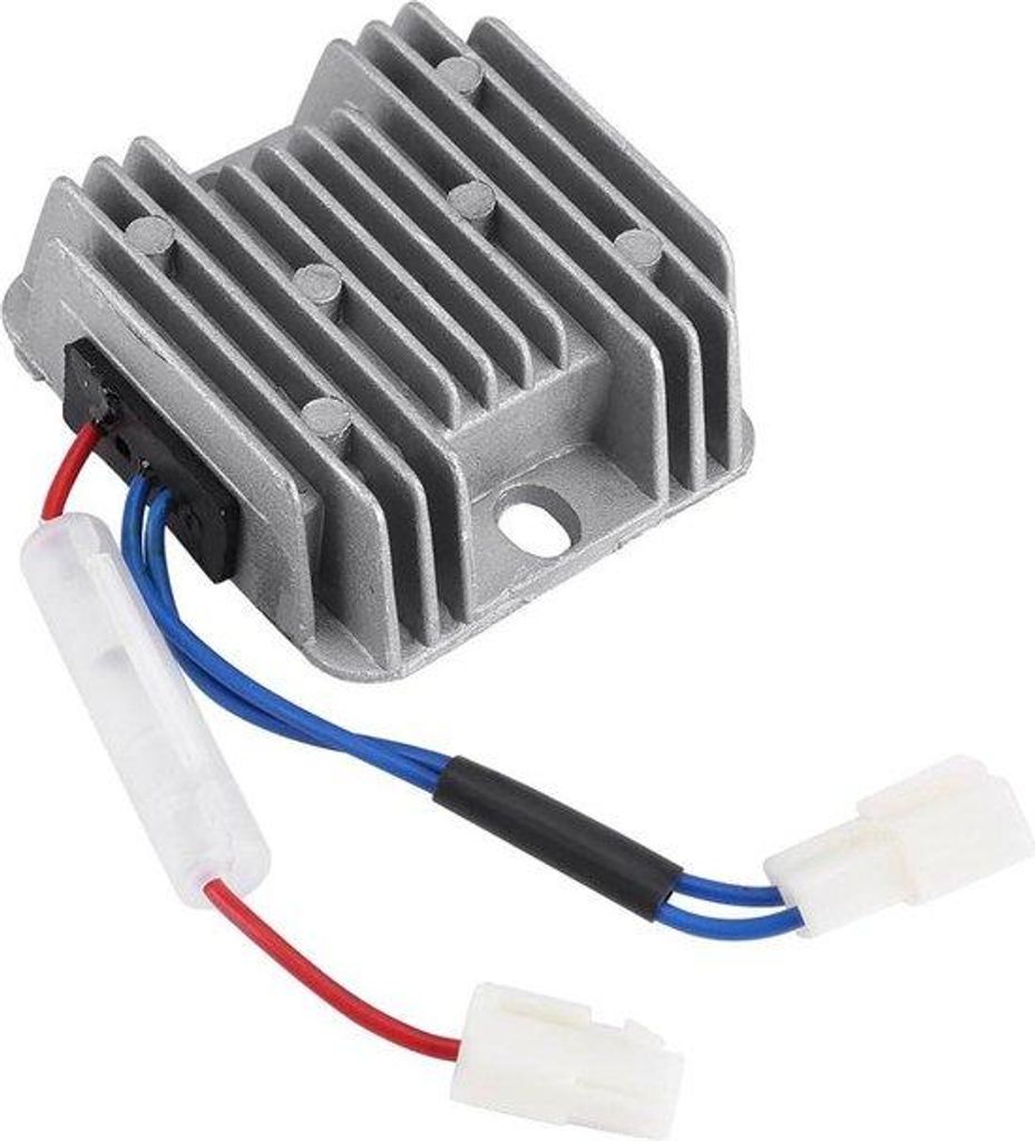 Automatische 12V DC Spanningsregelaar - Elektrische Startset für Generatoren 5000 6500 6700 - Metallisch, Schwarz, Universal.