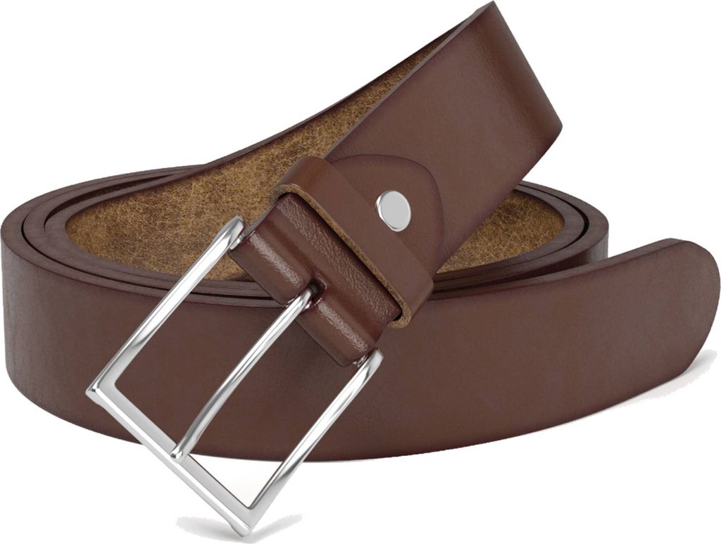 Herren Leder Gürtel aus Italien – Stilvoll & Hochwertig 30613 Dark Brown 100 cm