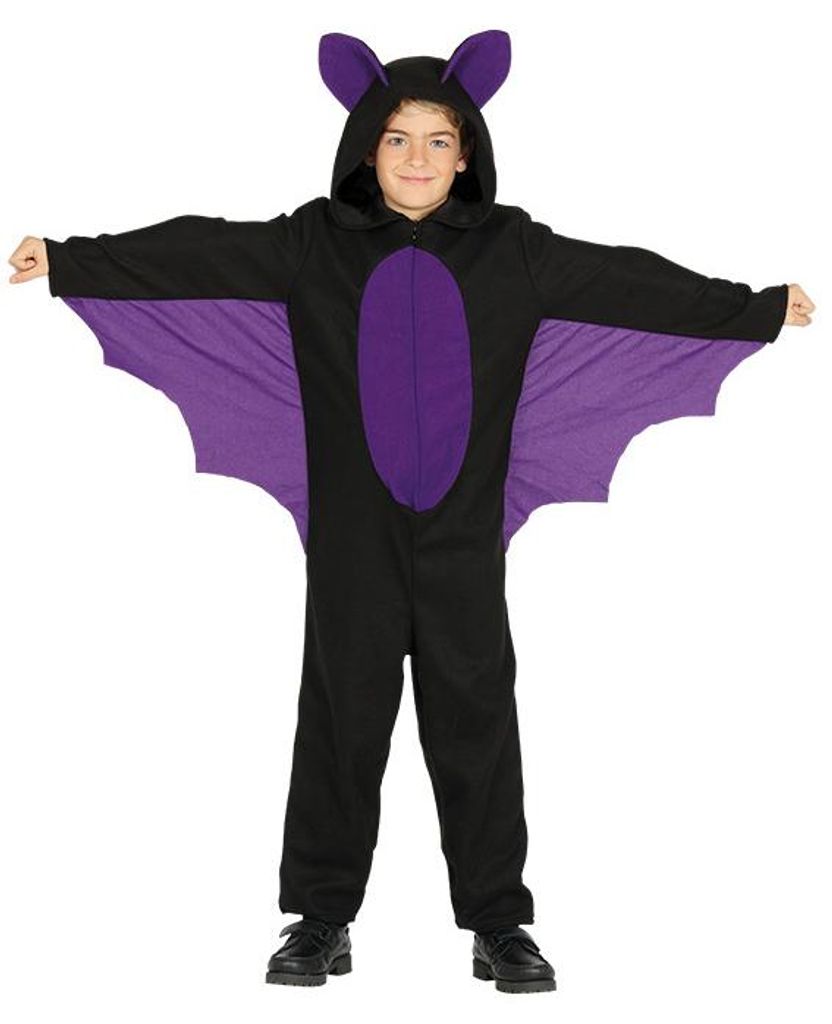 Fledermaus Kostüm mit Flügeln für Kinder Gr. 98-146, Produktbild 