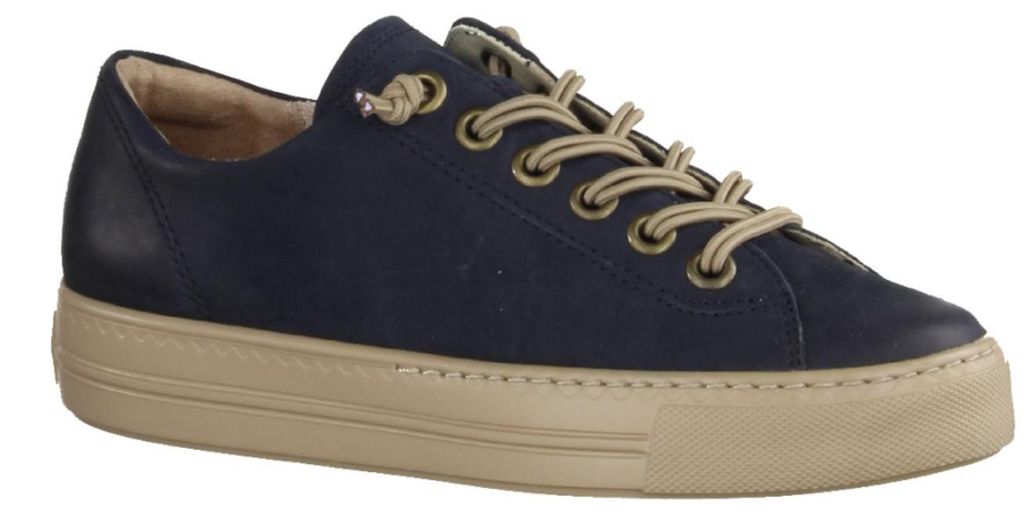 Paul Green Sneaker 4081-354, daim, bleu, femme Image du produit 