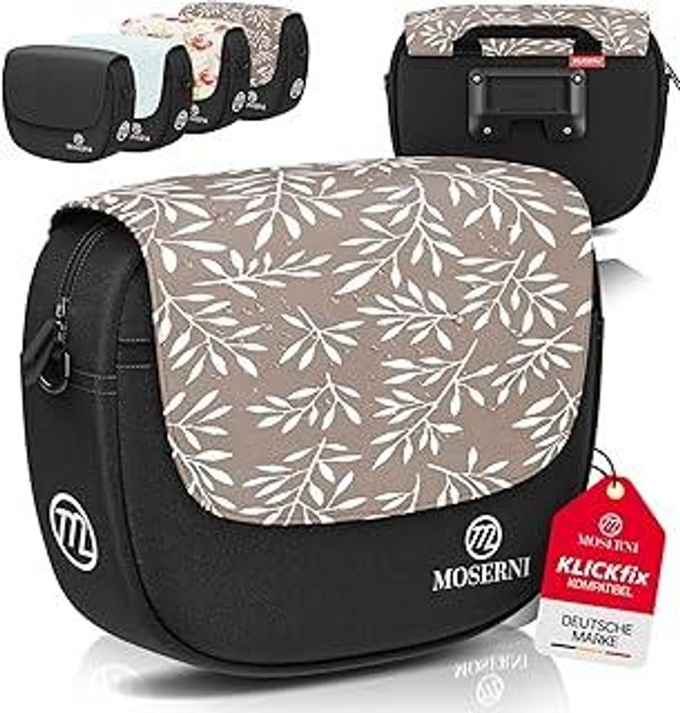 Lenkertasche Fahrad – KLICKfixkompatibel | 5L Volumen | Spritzwassergeschützt & robust | Inkl. Regenhaube | Ideal für E-Bike, Rennrad & Citybik...