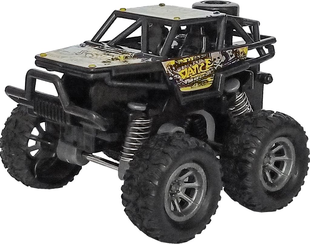 Monster Truck 4x4 Off-Road mit Rückzug Monstertruck Modellauto Modell Auto 62 (Gelb)